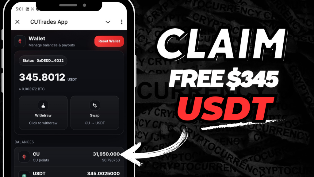 Earn Free USDT from this Crypto Telegram Airdrop